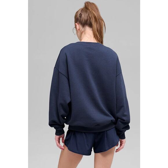 NWT Alo Accolade Crew Neck Pullover - Navy - Picture 5 of 9
